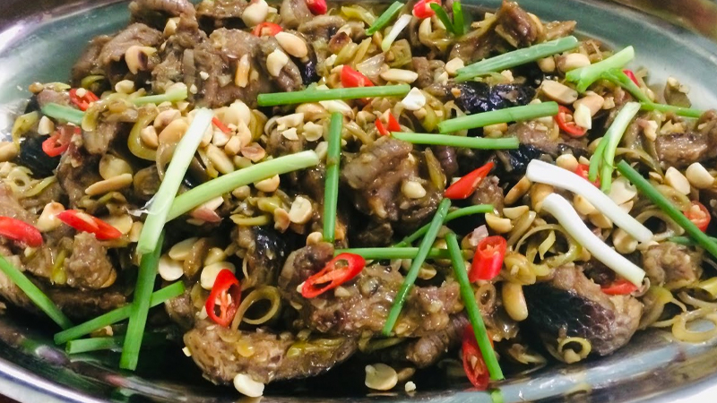 Rắn xào xả ớt Rắn xào xả ớt